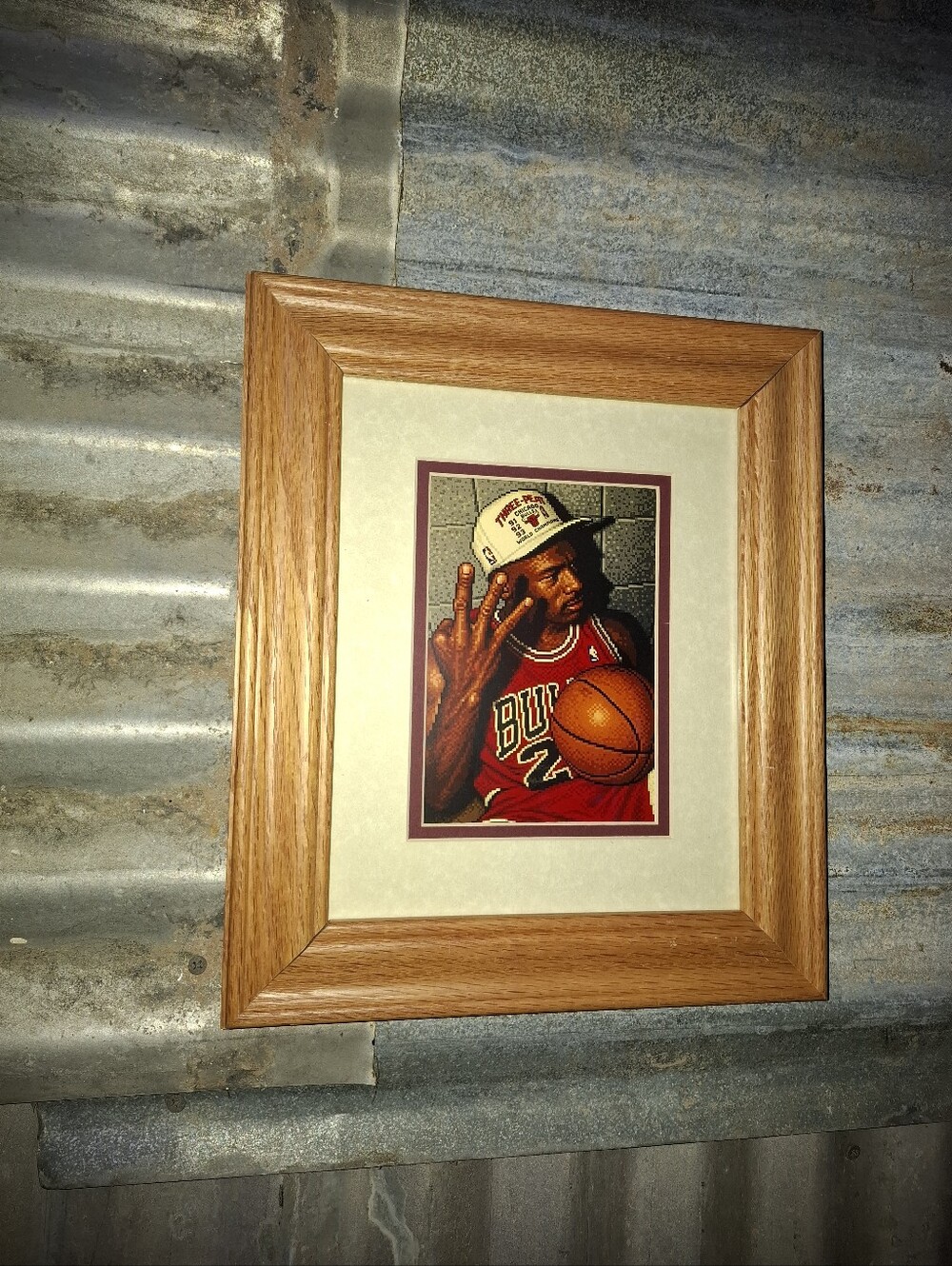 8 Bit Michael Jordan Framed Art Print By Neon Nicho